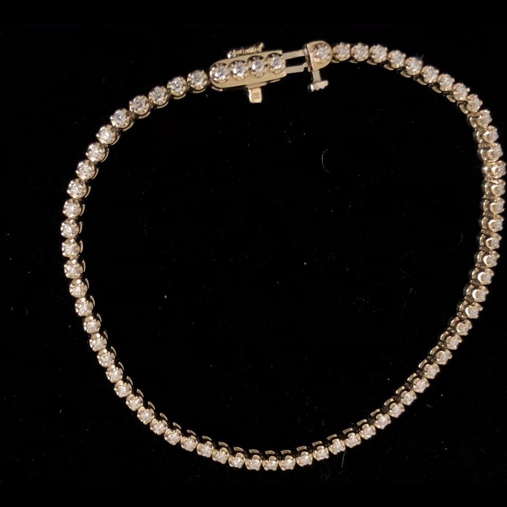 14kt Gold Diamond Tennis Bracelet